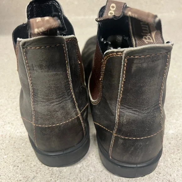 Blundstone Men's Dark Brown and Black Leather Boots - Picture 5 of 10